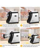 Nictemaw Gemüseschneider Automatisch Elektrisch Gemüsehobel 250W mit 5 Klingen-4