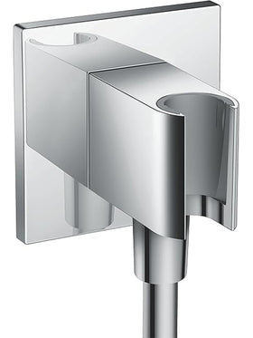 hansgrohe Wandanschluss mit Duschkopfhalterung FixFit E Chrom 26889000
