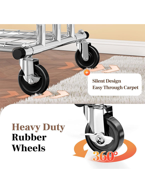 HOKEEPER Kleiderständer 136 kg Tragbar Mit Rollen Kleidung Boutiqe Wohnung