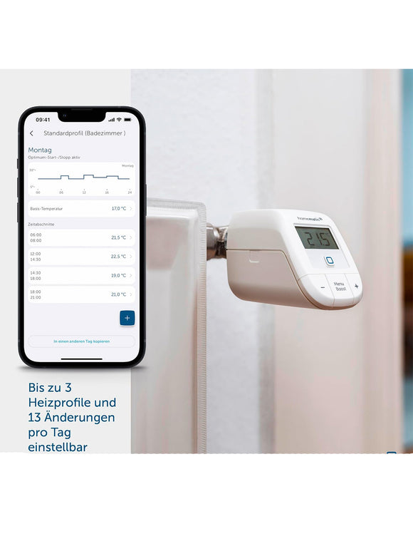 3x Homematic IP Smart Home Basic digitales Thermostat Heizung Alexa Google