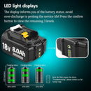 2x Ersatzakku Kompatibel mit Makita 18V Akku 8,0ah 8000mAh Li-ion für Werkzeuge-3