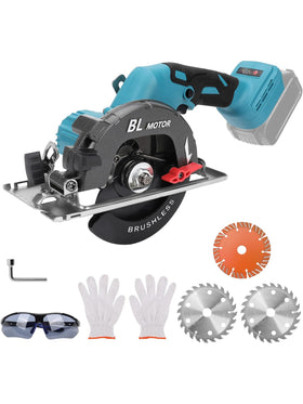 Akku Handkreissäge Kompatibel mit Makita 18V Bürstenlose Mini Handkreissäge