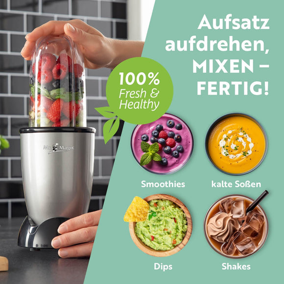 GOURMETmaxx Mr Magic Standmixer Smoothie Maker Obst Entsafter Saftpresse Mixer
