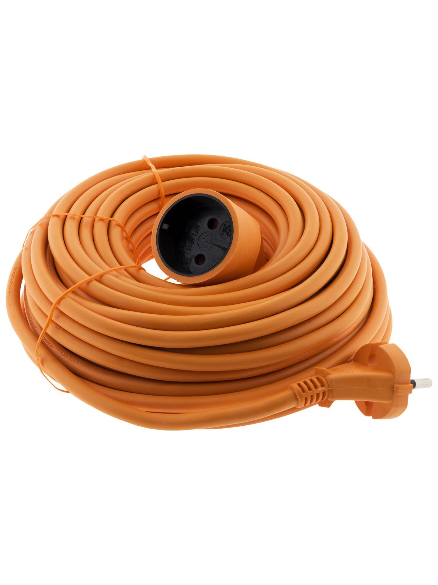 Zenitech Verlängerungskabel 16 A HO5VV-F 2x1.5 Orange Länge 20 m