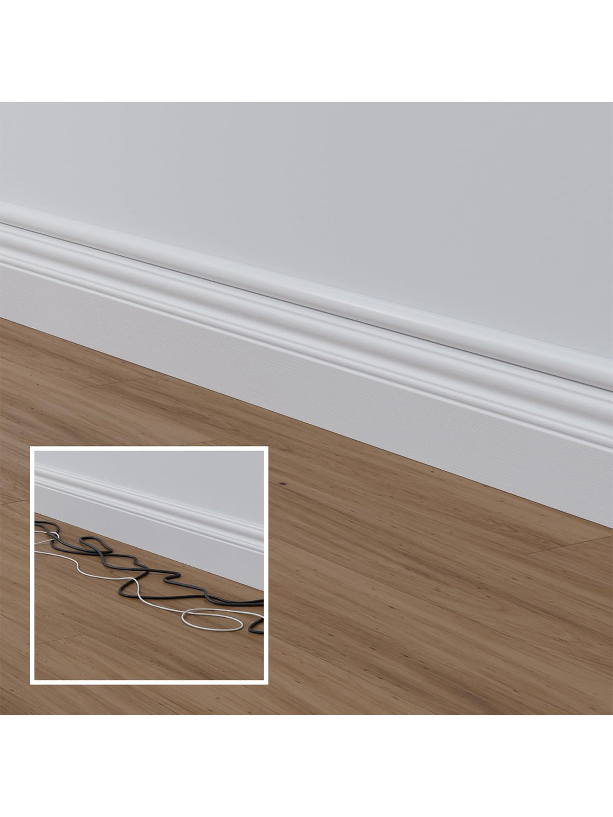 20x D-Line 1D3015W-2PK Mini Kabelkanal Selbstklebend 30mm x 15mm x 1-Meter