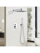 Solepearl 10 Zoll Regendusche Unterputz Duscharmatur Duschsystem Chrom 25 x 25cm-2