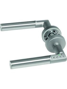 ASSA ABLOY digitaler Türbeschlag Türgriff DIN Links mit PIN-Code Silber