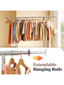 HOKEEPER Kleiderständer 136 kg Tragbar Mit Rollen Kleidung Boutiqe Wohnung-3