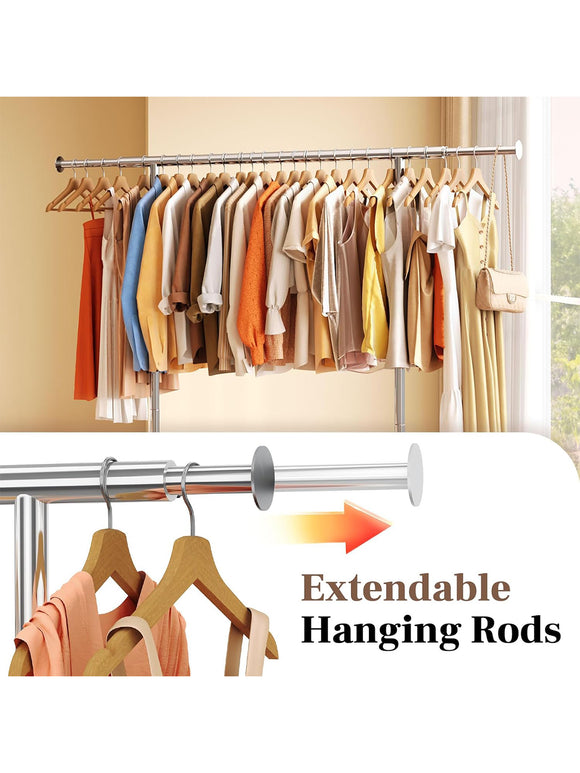 HOKEEPER Kleiderständer 136 kg Tragbar Mit Rollen Kleidung Boutiqe Wohnung