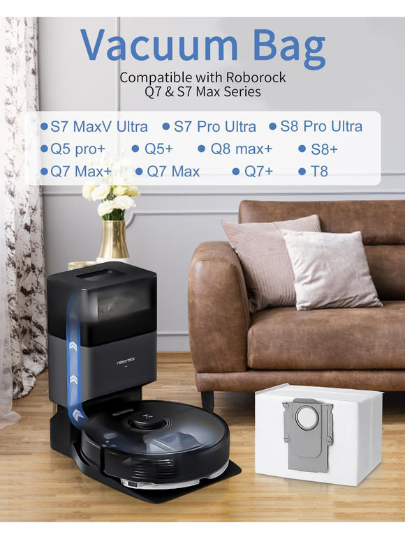 10x Staubbeutel für Roborock S8+/S8 Pro Ultra/S7 MaxV Ultra/S7 Pro Ultra/Q7+ etc