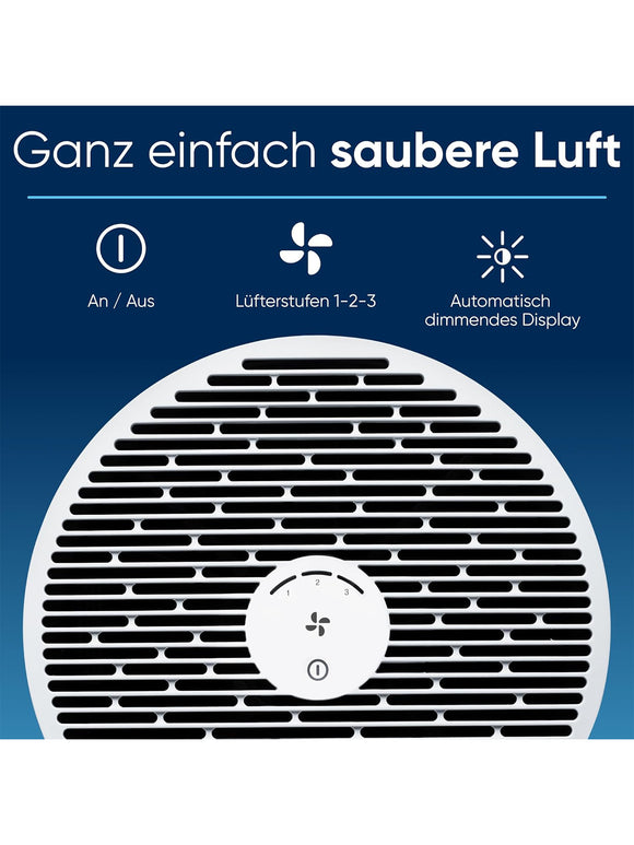 BLUEAIR Mini Luftreiniger Kompakt Leise Tragbar Schlafzimmer Büro
