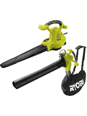RYOBI Elektro-Laubsauger 2800 W RBV2800CSV Luftmenge 14 m³/min