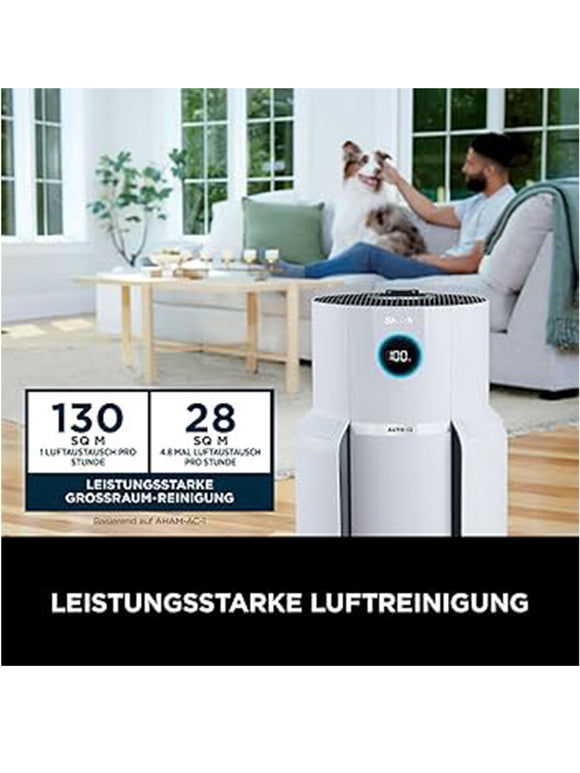 Shark NeverChange Luftreiniger HP150UK 4-stufige Filter 99,97 % aller Allergene