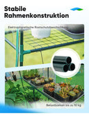 Quictent Foliengewächshaus 195 x143 x 73 cm Begehbar 6 Ablageflächen 140 g/m²-9