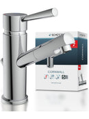 SCHÜTTE Waschtischarmatur CORNWALL Niederdruck Badarmatur Chrom-1