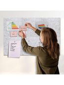 6x Filz-Pinnwand mit 60 Pins 12 mm dick Pinwand Korkwand Selbstklebend 30x30 cm-6