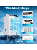 Mobile Klimaanlage 1000 ml Tank Leise Timerfunktion 4 Geschwindigkeiten LED-3