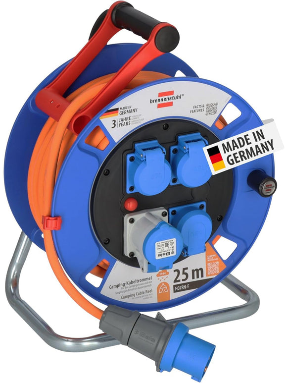 Brennenstuhl Garant Camping-Kabeltrommel/CEE 230V Kabeltrommel 25m H07RN-F 3G2,5