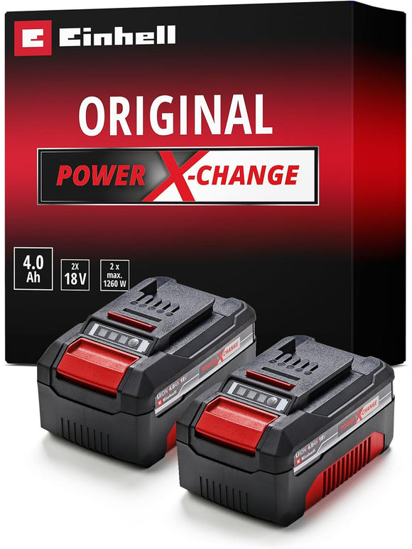 Original Einhell Akku PXC-Twinpack 4,0 Ah Power X-Change Li-Ion 18 V