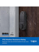 TP-Link Tapo Smart-Türschloss Riegel Schlüssellos Fingerabdruckerkennung App-3