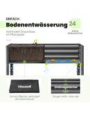 KING BIRD Hochbeet aus Metall Pflanzkasten Blumenbett Frühbeet 120x60x137 cm-8