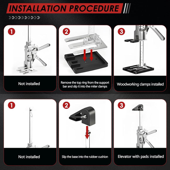 2 Stück Heber Hebelarmstemmer 30 cm Hebewerkzeug Skala bis 220kg mit Zubehör