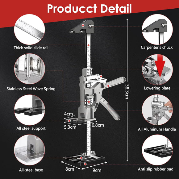2 Stück Heber Hebelarmstemmer 30 cm Hebewerkzeug Skala bis 220kg mit Zubehör
