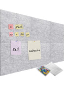 6x Filz-Pinnwand mit 60 Pins 12 mm dick Pinwand Korkwand Selbstklebend 30x30 cm-1