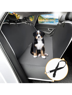 Toozey Hundedecke Auto Rückbank mit Seitenschutz Wasserdicht Kratzfest 147x137 cm