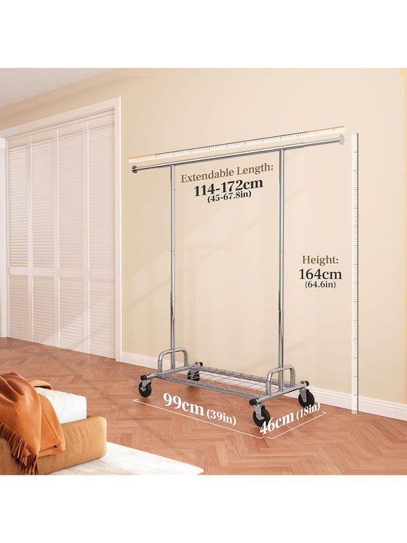 HOKEEPER Kleiderständer 136 kg Tragbar Mit Rollen Kleidung Boutiqe Wohnung