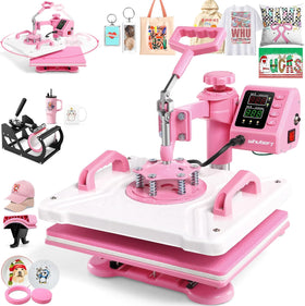 Heißpresse Wärmepresse 5-in-1 mit 30,5 x 38 cm mit Becherpresse 360° schwenkbar