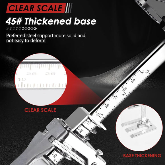 2 Stück Heber Hebelarmstemmer 30 cm Hebewerkzeug Skala bis 220kg mit Zubehör