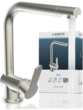 SCHÜTTE 79826 RIO 360° schwenkbare Küchenarmatur Hoher Auslauf Wasserhahn Küche