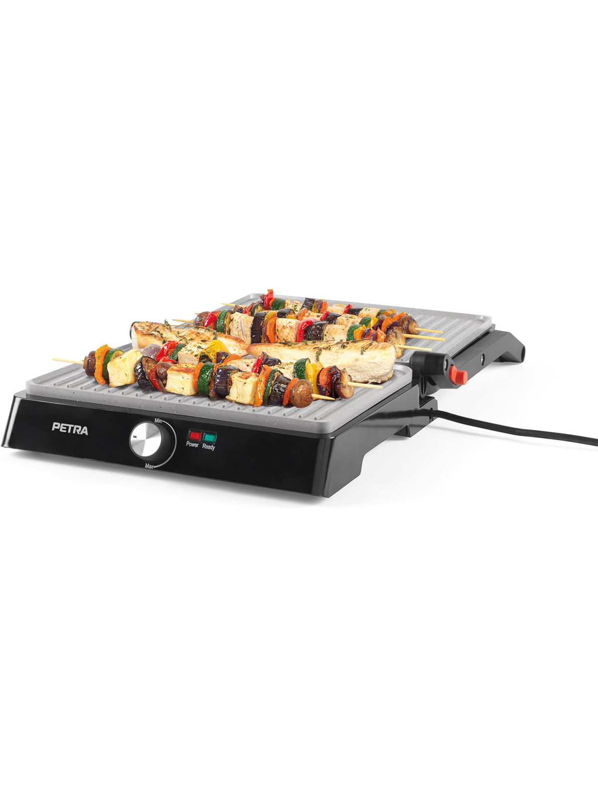 Petra XL 180° Elektrogrill und Panini-Presse Sandwichtoaster Tischgrill Antihaft