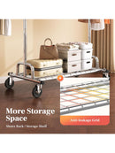 HOKEEPER Kleiderständer 136 kg Tragbar Mit Rollen Kleidung Boutiqe Wohnung-4