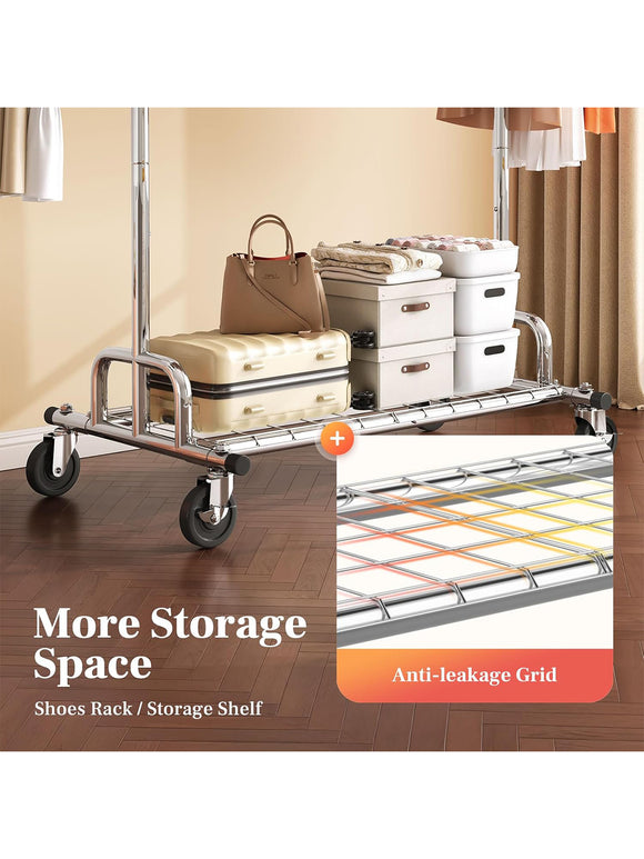 HOKEEPER Kleiderständer 136 kg Tragbar Mit Rollen Kleidung Boutiqe Wohnung