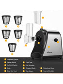 Nictemaw Gemüseschneider Automatisch Elektrisch Gemüsehobel 250W mit 5 Klingen-2