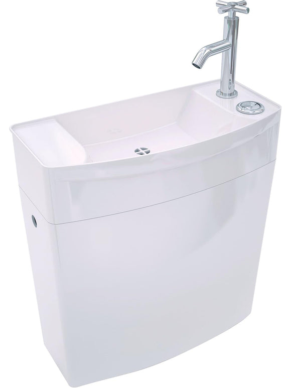 Wirquin 50720090 Iseo Spülkasten mit niedrigem Handwaschbecken