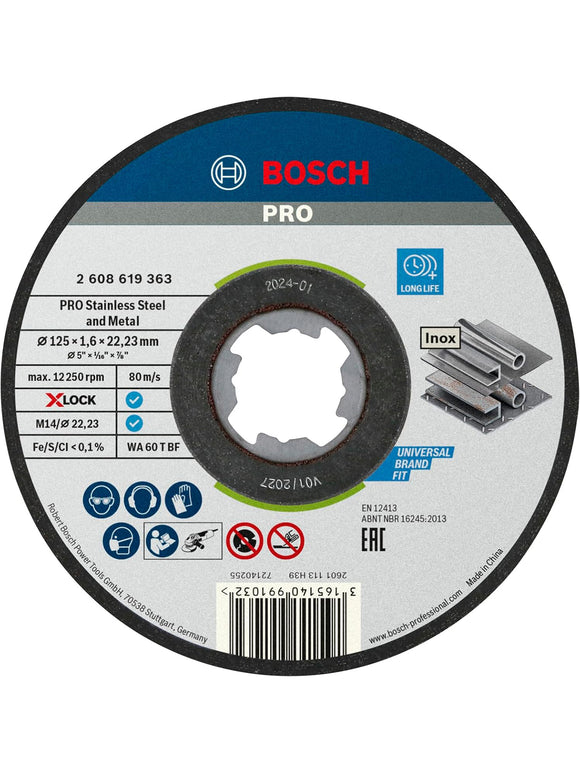 10x Bosch Accessories Trennscheibe 125 mm Set 2608619364 DIY