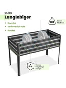 KING BIRD Hochbeet aus Metall Pflanzkasten Blumenbett Frühbeet 120x60x137 cm-7