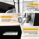 Meykey Elektrischer Fleischwolf max. 2000W 3-in-1 mit Aufsätzen-6