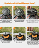 21V Akku Rasentrimmer Freischneider Bürstenlos 2x Akku Teleskoprohr Verstellbar-9