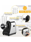 Nictemaw Gemüseschneider Automatisch Elektrisch Gemüsehobel 250W mit 5 Klingen-5