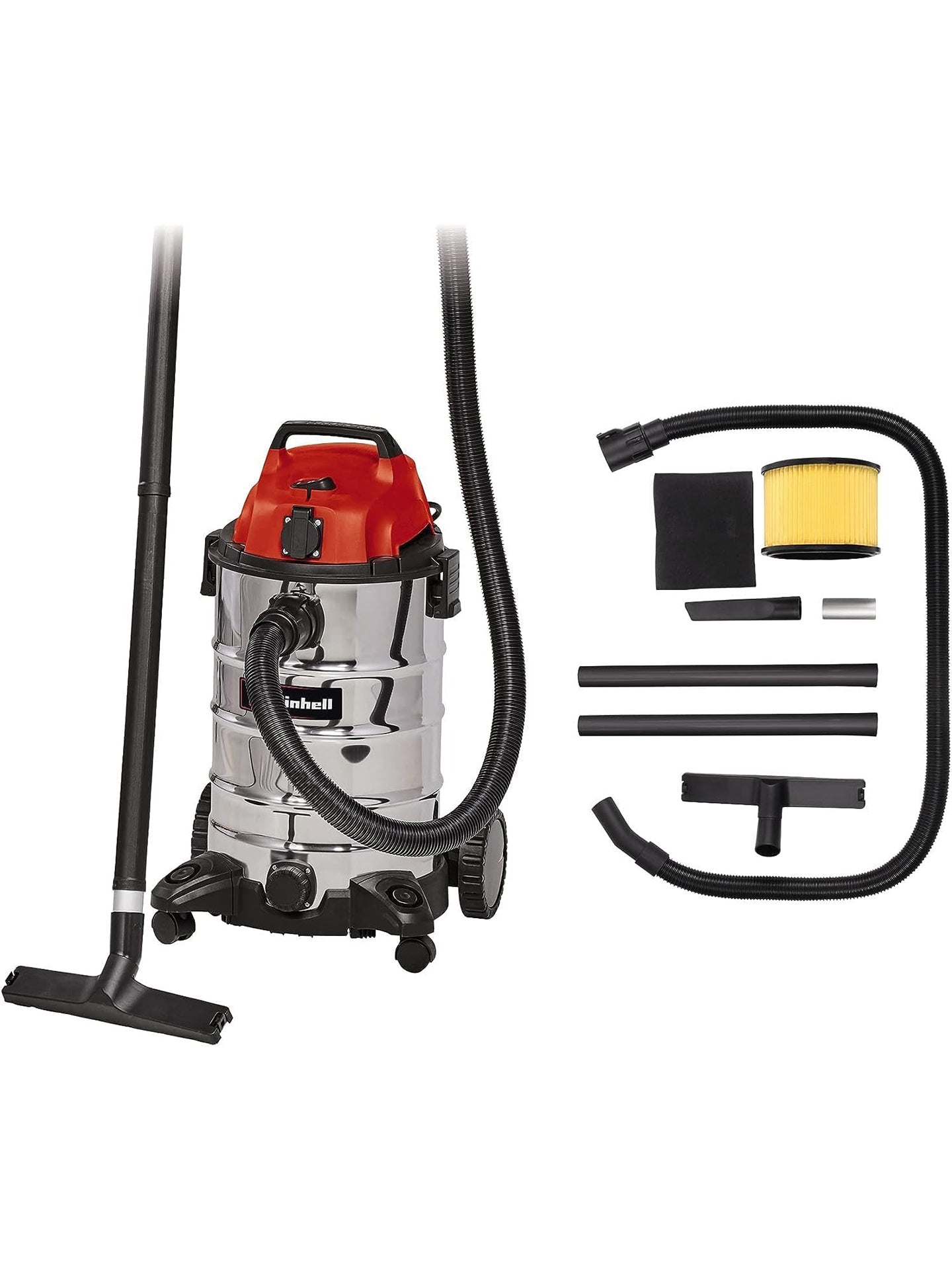 Einhell Nass-Trockensauger TC-VC 1930 SA 1500W 30L Edelstahlbehälter mit Zubehör
