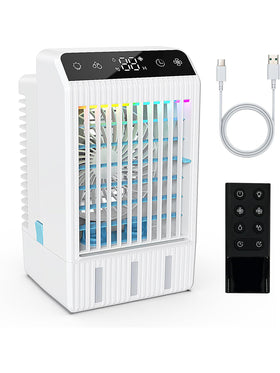 Mobile Klimaanlage 1000 ml Tank Leise Timerfunktion 4 Geschwindigkeiten LED