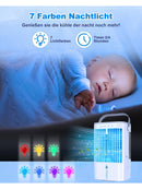 Mobile Klimaanlage 4 in 1 Energiesparend Mini Luftkühler LED 1200 ml 3 Stufen-6