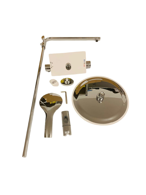 EISL GRANDE VITA Duschsystem Duscharmatur mit Thermostat und Ablage Regendusche