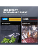 CalmDo Vakuumiergerät Vollautomatisch Vakuumierer 80Kpa mit Folienrolle CD-V001-5