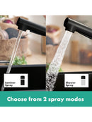 hansgrohe Zesis M33 - Küchenarmatur mit Brause Ausziehbar 2 Strahlarten Schwarz-2