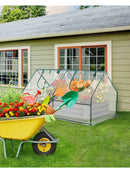 Quictent Foliengewächshaus Gewächshaus für Draußen 180x92x92 cm Reißverschluss-2